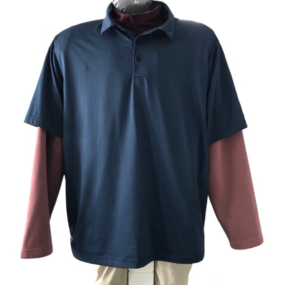 Walter Hagen XXL slate blue polo/Golf short sleeve men’s shirt - Picture 1 of 4